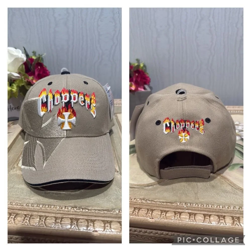 Vintage Choppers Motorcycle Adjustable Cap Hat Embroidered OSFA NWOT
